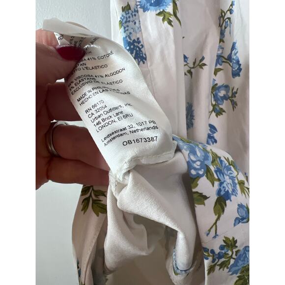 NEW Anthropologie Floral Shoulder Side Zipper Mini Dress Multi Color Size: Small - Picture 6 of 7